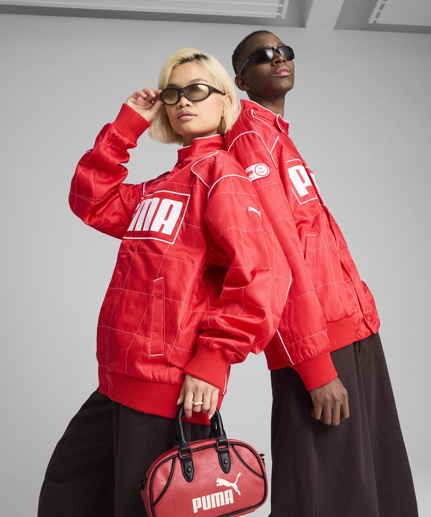 Puma Archives Seasonal Relaxed Racer Jacket - Red / 629914-11