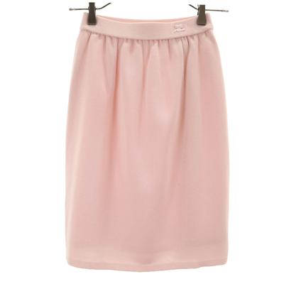 Midi Length Skirt 64-91 Pink Women Used