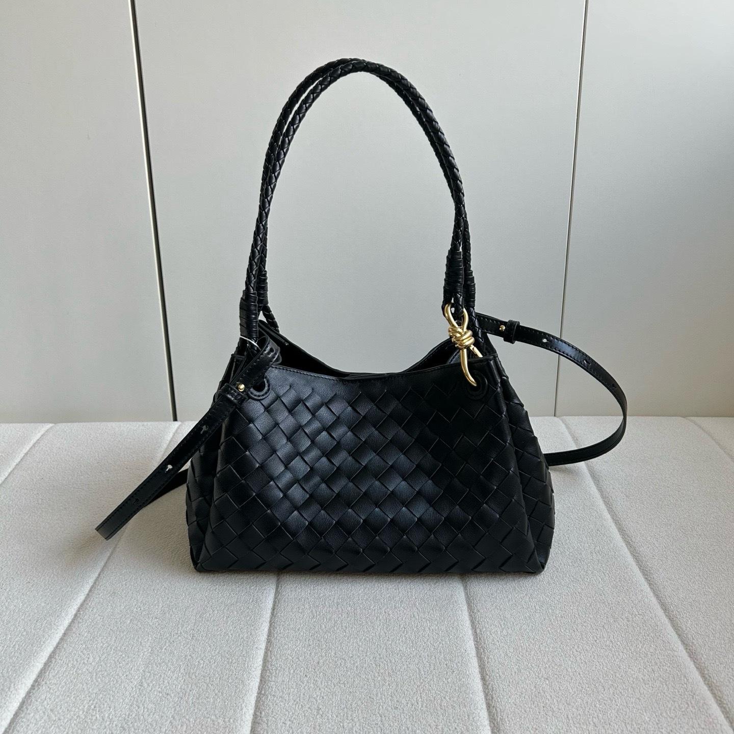 2025 Новый нишевый дизайн однолямочная подмышечная сумка-тоут для commuters, большая вместительная сумка, модная универсальная сумка-мессенджер 29.5*18.8*17cm чёрный