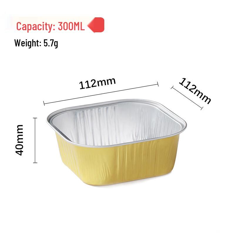 300ML Sealable Aluminum Foil Food Containers with Lids