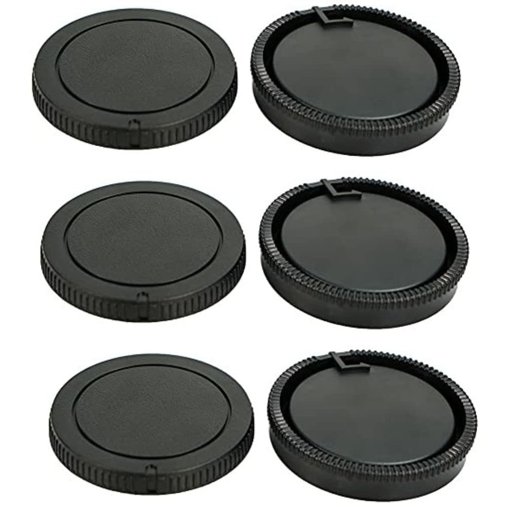 

ATAK Compatible with Sony Minolta A lens rear caps 3 body total 6 pcs Minolta A mount mount/3 & caps, (Sony compatible)