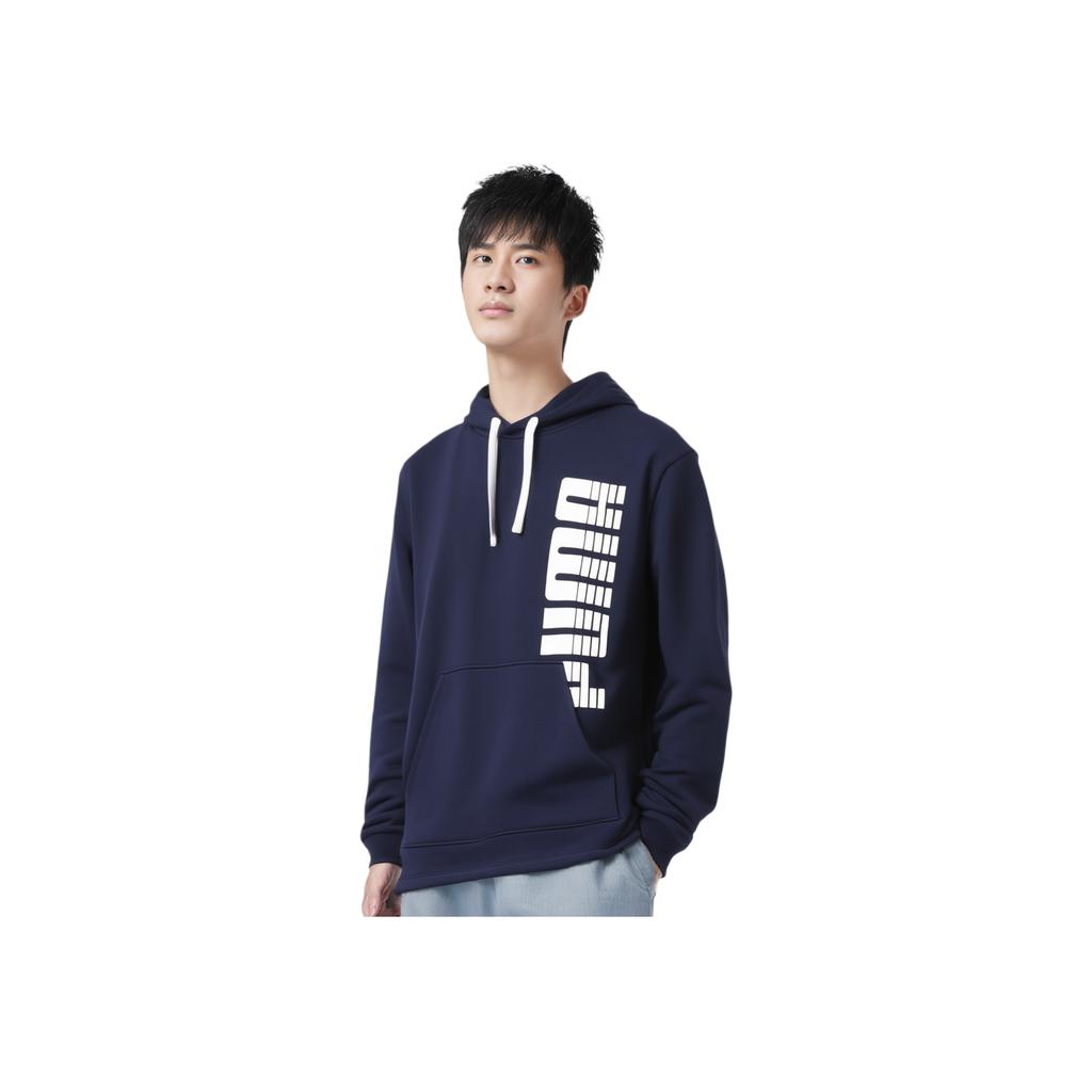 Puma Rebel Bold Logo Print Casual Sport Hoodie Men Hoodie Peacoat-Blue 581061-06