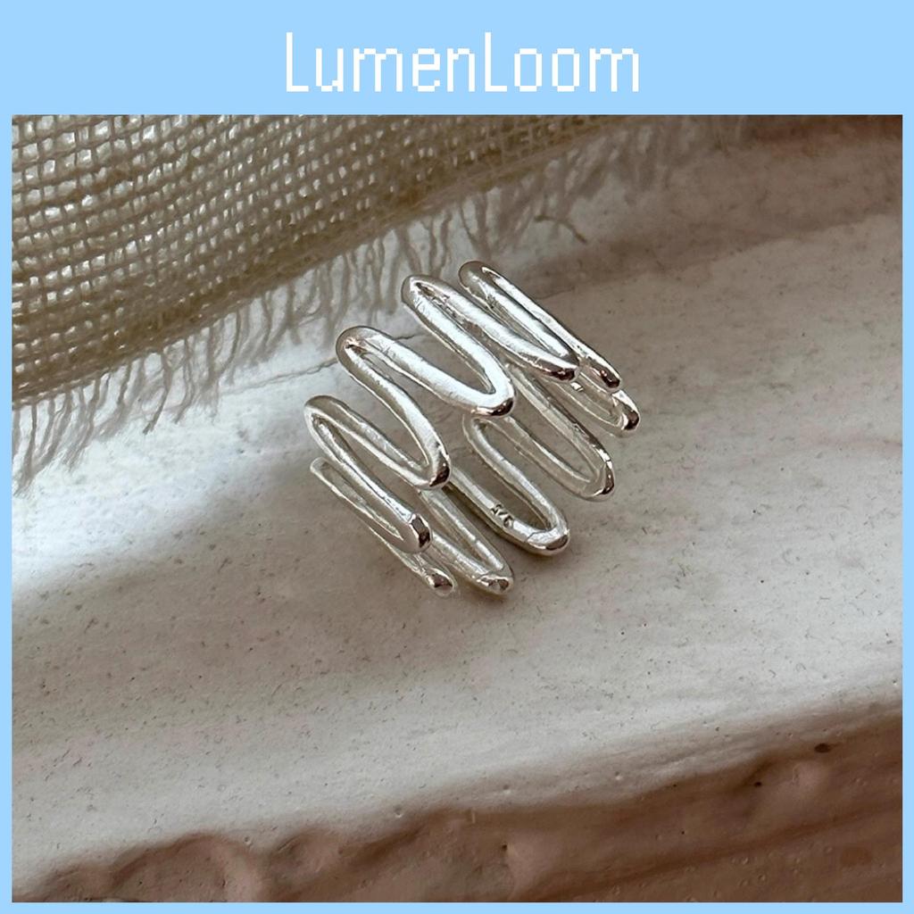 Stylish Adjustable Spring Design Copper Ring For Women Perfect For Summer Fashion