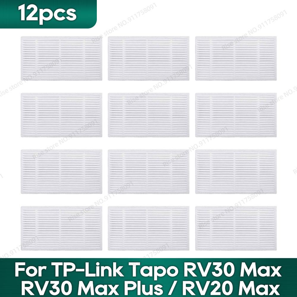 Compatible para TP-Link Tapo RV30 Max Plus/ RV30 Max/ RV20 Max Plus / RV20 Max Accesorios Filtro Hepa Mopa Cepillo Lateral Piezas