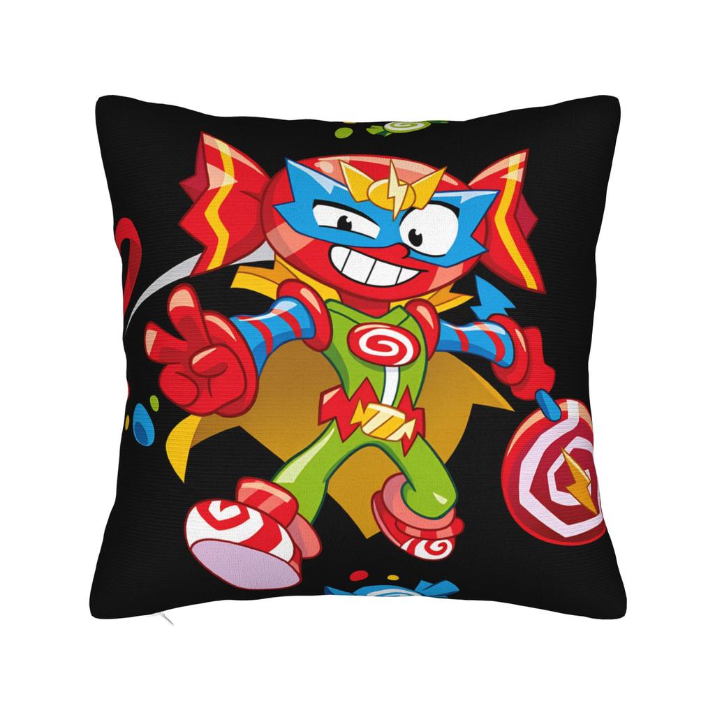 Super Zings Game Pillow Cover  Comfy Cushion Cover Cute Funny Pillow Case For Living Room Bed Chair