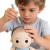 Doll Hair Rooting Device Hair Rooted Needle Wood Handle Design Hair Transplant Tool for Beginners Expert Crafting Use
