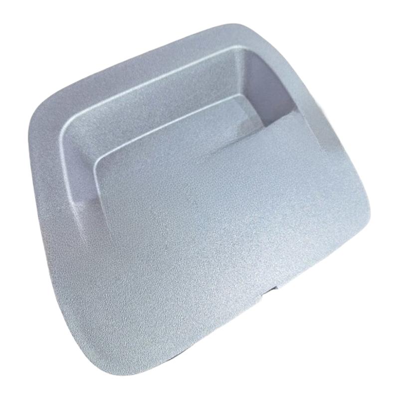 For Daily Driving Silver Tow Hook Cover ABS Plastic Material Sturdy Construction Lightweight Design Sleek Appearance