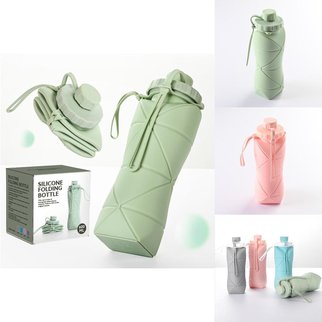 Portable Telescopic Folding Cup For Outdoor Travel Sports Heat Resistant Silicone Material