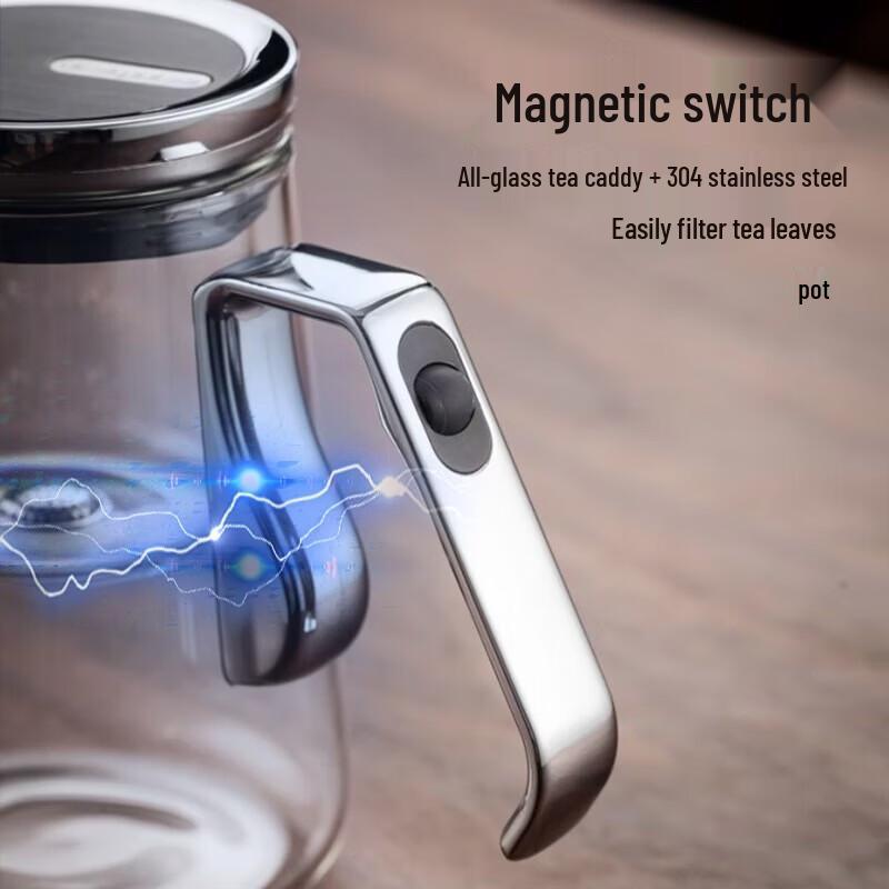 YIHUTEA Heat-Resistant Glass Tea Pot with Tea Infuser