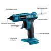 Bezprzewodowy pistolet do klejenia na gorąco pasuje do Makita 18V seria BL zużycie baterii 11mm kleje w sztyfcie do sztuki i majsterkowania elektryczne narzędzie do naprawy ciepła
