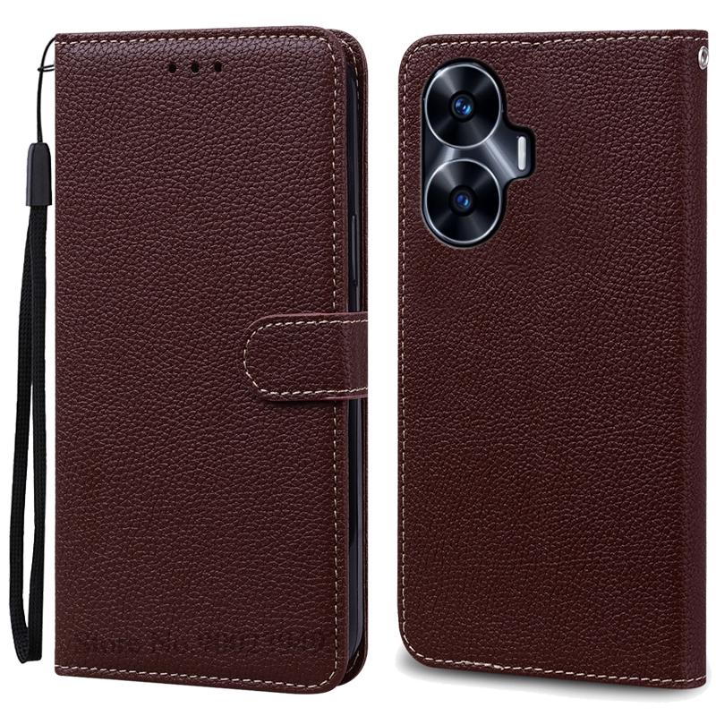 For Realme C55 Case Leather Flip Wallet Cover For Realme C55 Case Book Protective Cover Coque Fundas Shell