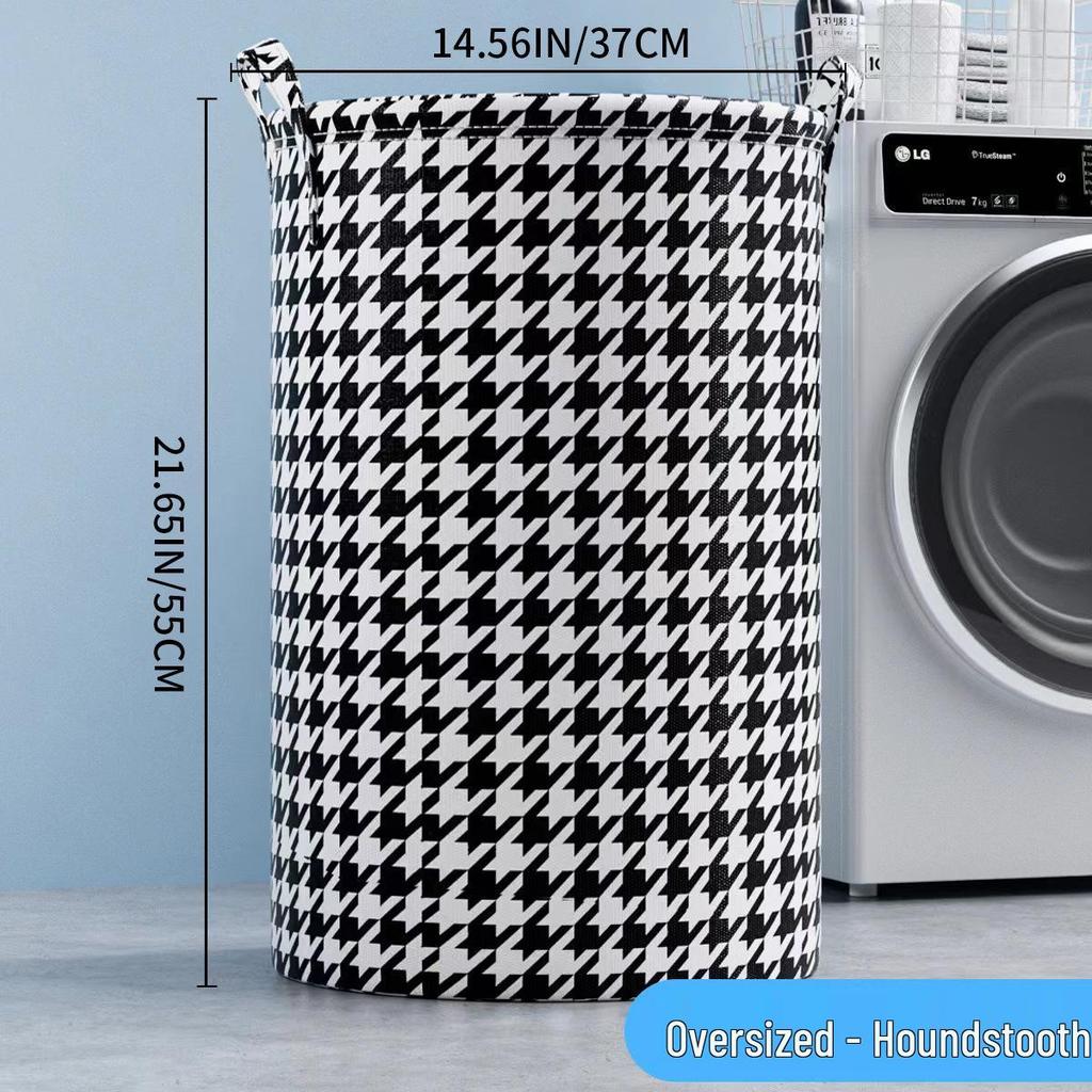 Collapsible Fabric Laundry and Storage Basket for Clothes and Toys