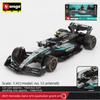 Bburago 1:43 Scale Mercedes-AMG F1 W15 W16 Formula 1 Racing Car Diecast Alloy Model Simulation Vehicle Collectible Gift for Kids
