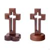 Catholic Wood Religious Favor Tabletop Cross for Shelf Prayer Decor