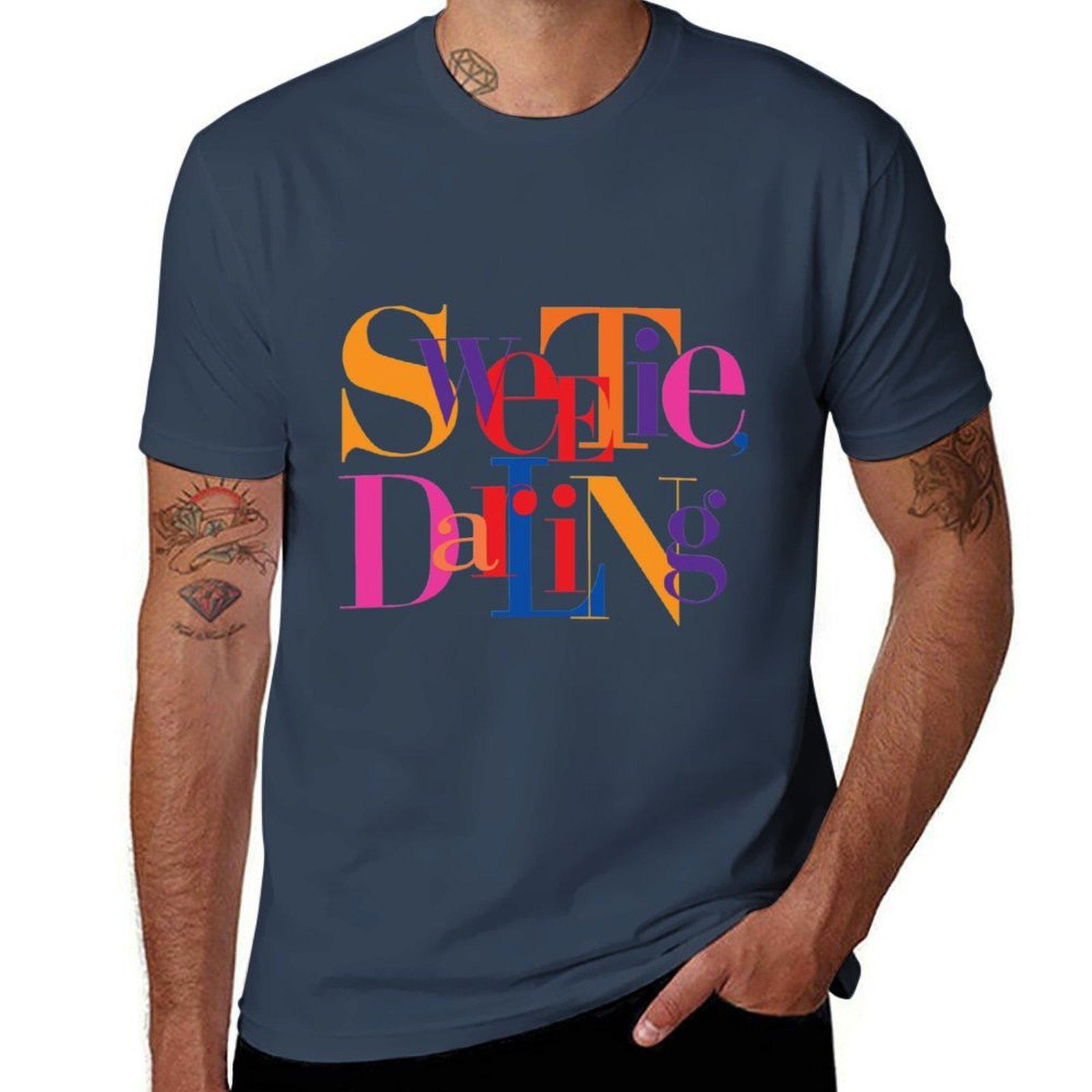 Absolutely Fabulous Sweetie Darling Fitted Scoop Tshirt Lightweight Sport Basic Tshirt S