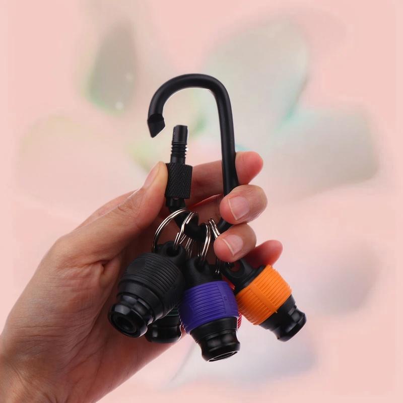 Handy Ball Grip Screwdriver Bit Holder; Portable Drill Screw Adapter; Keychain & Fast Change Feature; 1/4 Inch Bar.