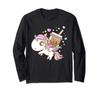 Kawaii Unicorn Pegasus & Boba Milk Tea Gift Bubble Tea Long-Sleeve T-Shirt