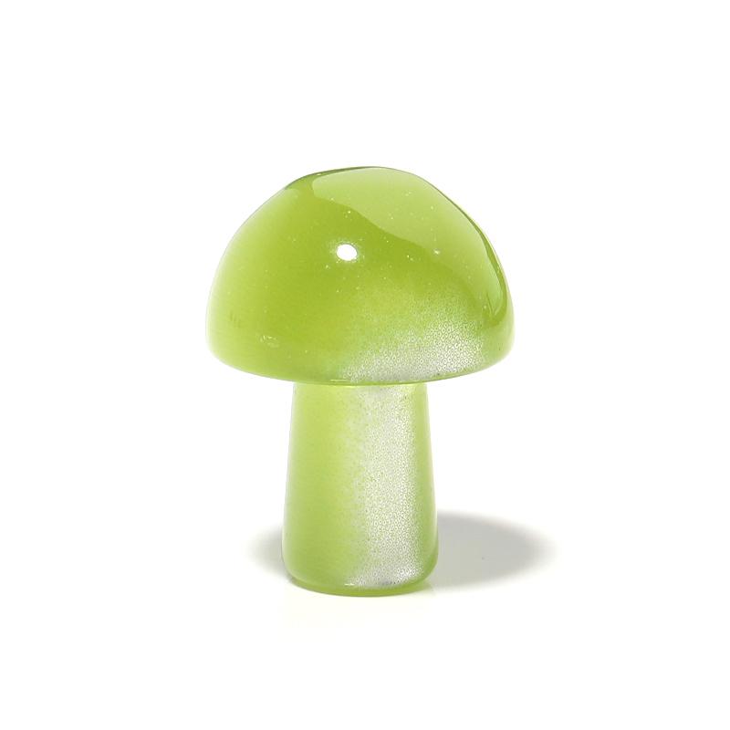 5Pcs/Lot 20×15mm Cat's Eye Beads Colorful Mushroom Shaped  Nonporous Accessories For Jewelry Production Diy Charm Pendant