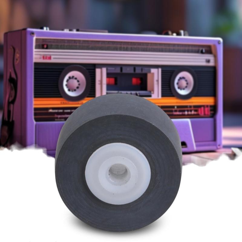 Cassette Tape Recorder Pinch Roller Wheel Rubber Pressure Recorder Belt Pulley Replacement For Tape Recorder