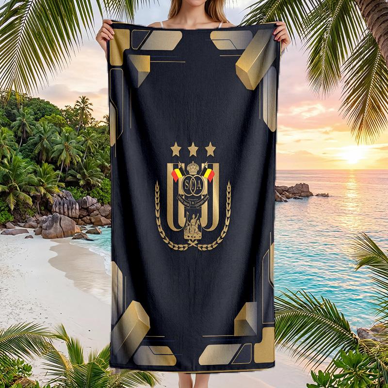 Anderlecht FC Druck Schnelltrocknendes Strandtuch Mikrofaser Saugfähig Tragbares Reise-Schwimmtuch