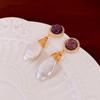 Silver Needle Flower Fringed Earrings French Light Luxury Temperament Earrings, Niche High-end Earrings