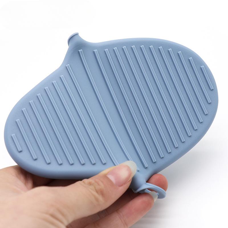 Thickened Anti-hot Grip Silicone Gloves High Temperature Resistant Butterfly Pot Handle Clamp Insulated Dish Clamp Microwave Oven Kitchen