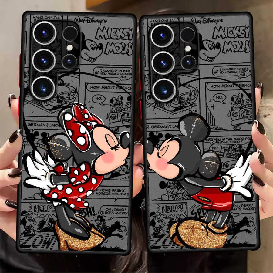 Mickey Minnie Maus Handyhülle Case für Samsung Galaxy S26 S25 Ultra S24 Plus S23 FE S22 S21 Note 20 10+ S20