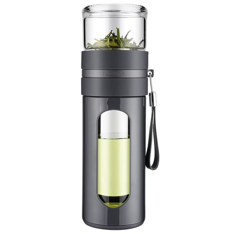 

FUGUANG Portable Tea Infuser Glass Bottle