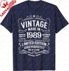 Limited Edition 1989 Unisex Unisex Tshirt Custom Printed Graphic T Shirts Unisexs Fashion Streetwear Clothing Cotton Short Sleeve