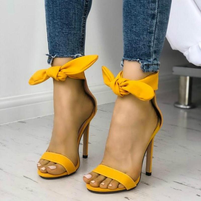 yellow tie heels