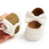 Baby Girls Mary Jane Flats with Bownot Non Slip Soft Sole PU Leather Newborn Infant Toddler First Walker Cirb Dress Shoes