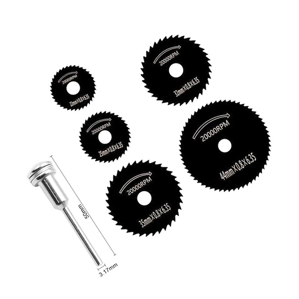 6 Pieces of Woodworking Metal Cutting Blades, Circular Saw Blades, and Small Saw Blade Tools
