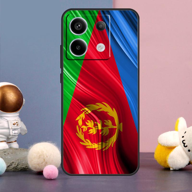 Eritrean Flag Case For Xiaomi Redmi Note 14 13 9 10 11 12 15 Pro Plus Redmi 15 15C 14C 10C 12C 13C Cover