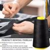 DIY Cones Spool 402 Sewing Thread 3000yards Black White Polyester Thread Sewing Supplies Hand & Sewing Machine