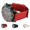 Multifunctional Quartz Watch Silicone Strap Fashion Date Luminous Water Resistant Casual Men Wristwa
