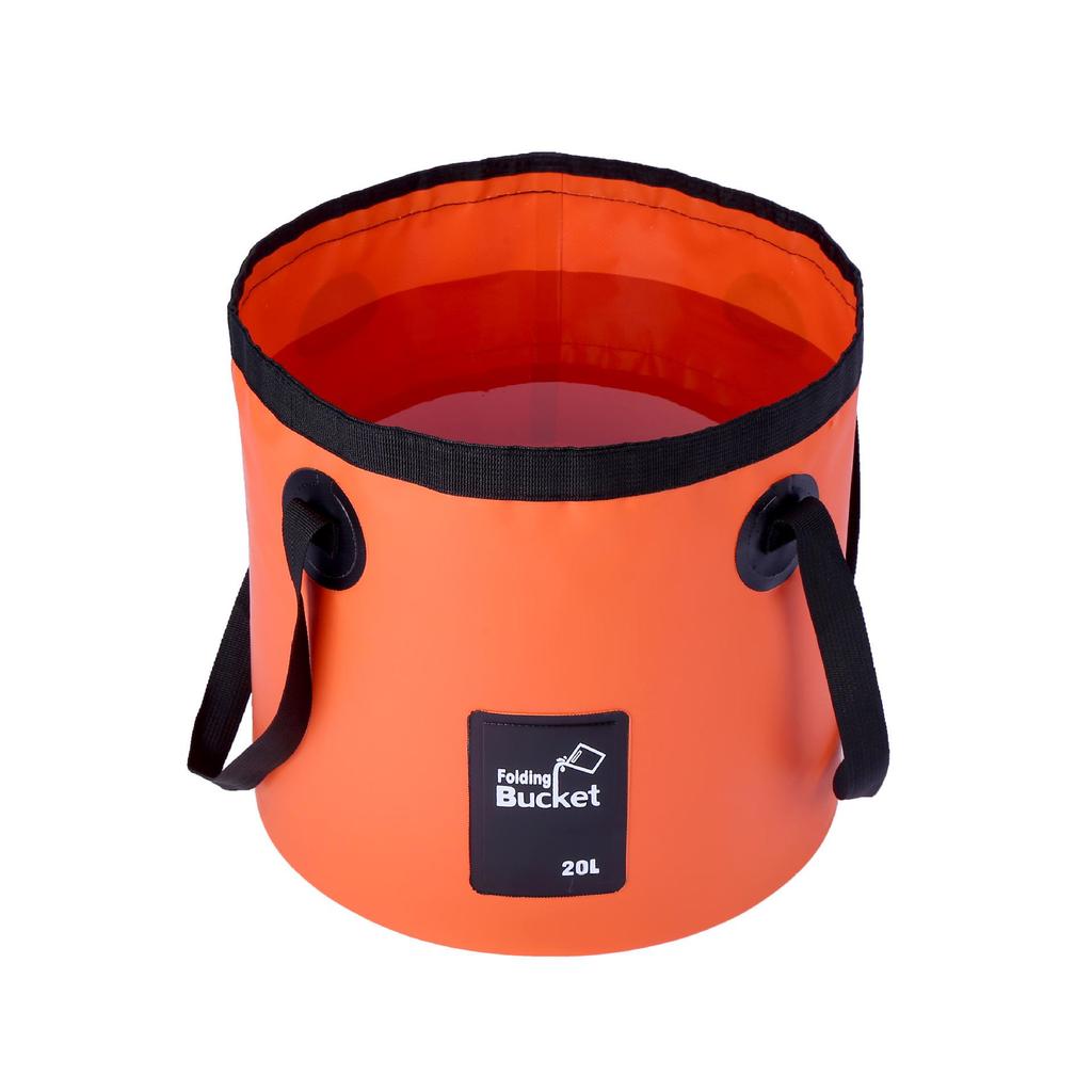 Large Capacity PVC Folding Water Bucket for Camping, Car Wash, and Fishing - Lightweight and Portable