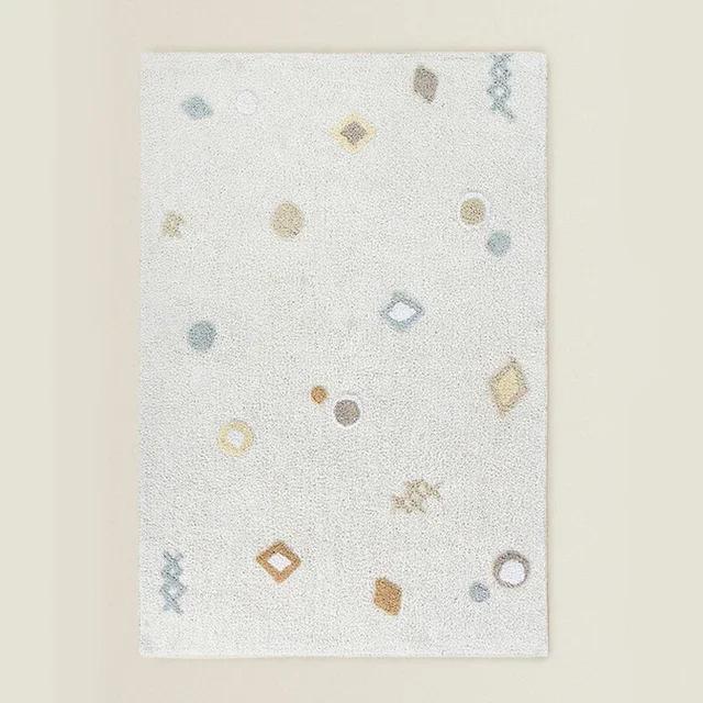 Simple Cute Living Room Bedroom Carpet Bedside Blanket Children's Room Furry Mat Drop-Resistant Game Crawling Entrance Door Mat