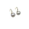 Trending on Xiaohongshu: Recommended Products*Elegant high-heeled silver hook earrings, fashionable Korean-style, with bright freshwater pearl