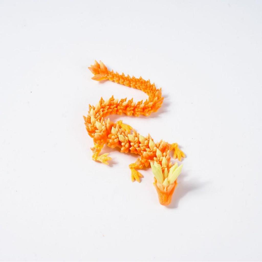 3D Printed Chinese Dragon Egg Ornament Toy Figurine Gift Craft