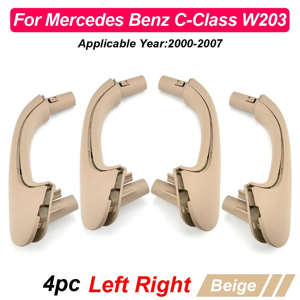 For Mercedes Benz C-Class W203 Inner Door Pull Handle Cover Interior Accessories Handles Front Rear Black Beige Grey 2038101551