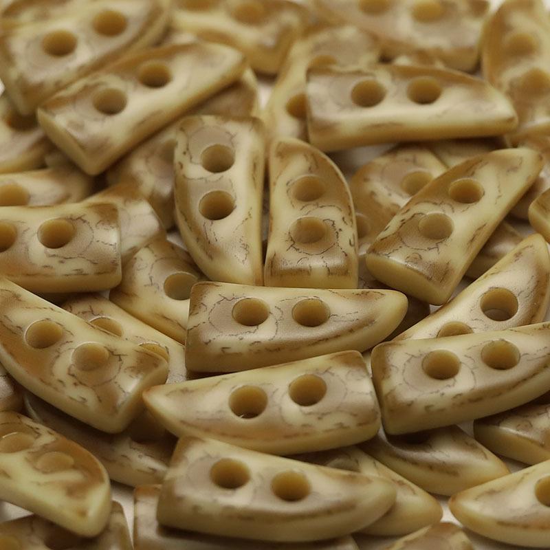 

5 шт. смоляных пуговиц-рогов с двумя отверстиями для пуховика, тренча, веревочных пуговиц, двусторонней нейлоновой куртки, декоративных пуговиц 2 #[35x158mm LY456 #horn tip tooth shape flower]