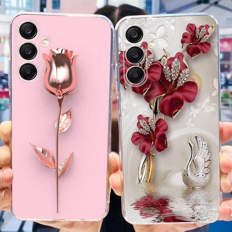For Samsung Galaxy A25 Case Samsung A25 5G SM-A256B 2023 Elegant Printing Soft Silicone TPU Slim Phone Back Cover