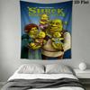 Shrek Green Ogre'S Tale Tapestry Wallmounted Background Cloth Home Decor Wall Decoration Wall Covering Decoration