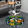 Teenage Mutant Ninja Turtles,TMNT Chair Mat Round Rug Office Carpet, Machine Washable, Non Slip, Suitable for Living Rooms, Bedrooms