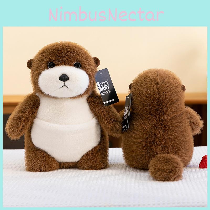 Cartoon Plush Otter Toy Dolls Room Decoration Ornaments Children Festivals Gift