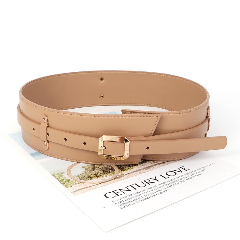 Women S Black Simple Wide Waist Belt For Dress And Shirt