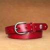 Rivet Women's Belt, First Layer Cowhide Fashion Casual Pin Buckle Belt, Genuine Leather Simple Belt