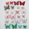 DIY Craft Butterfly Ornaments 1 Set Glitter Christmas Ornament, Double Layer Sequins Glittery Tree Decorations Hanging Decor for Tree, Festive Holiday
