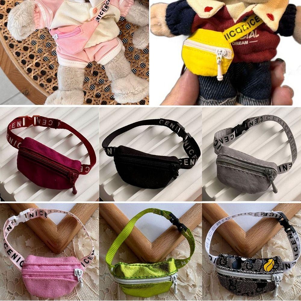 Candy Color Zipper Bag Handmade Plush Doll Toolkit  for 10cm Cotton Dolls/for 13cm Animal Doll