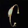 Hand-Wound Natural Stone Crystal Stone Moonstone Gold Hemming Bracelet Bracelet Bracelet B15